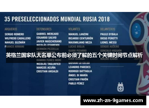 英格兰国家队大名单公布前必须了解的五个关键时间节点解析
